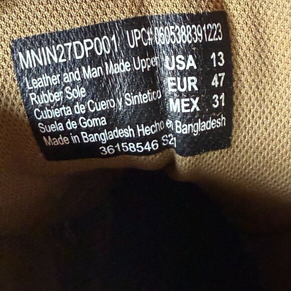 Interceptor Mens Tactical Boots Size 13 MNIN27DP001 Upper Rubber Sole Brown - Picture 3 of 16